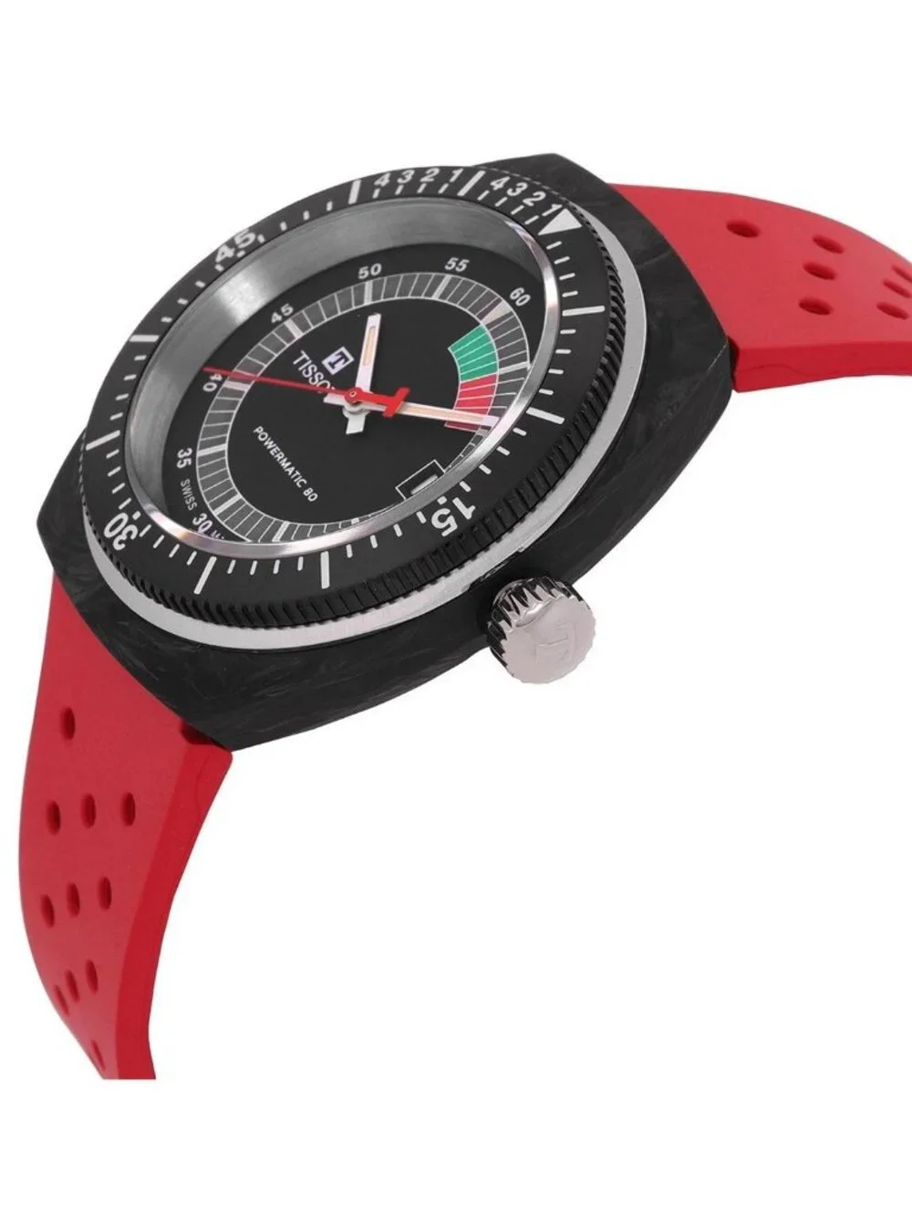 NWT Tissot Sideral S Powermatic 80 Automatic Black Dial Men's Watch